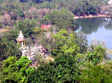 Chinese Temple Overlooking Chinese Temple at Klong Son