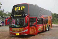 Red Double Decker VIP bus Direct from the pier to Kao San Road Red Double Decker VIP bus runs from Koh Chang to Kao San Road, Bangkok
