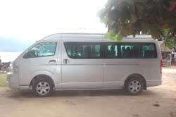 Modern Minibus for the Bangkok, Pattaya and Koh Samet routes The minibuses used for Koh Chang to Bangkok, Pattaya and Koh Samet are modern 10 seater Toyotas